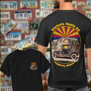 Historic Route 66 Hackberry, Arizona Front Back T-Shirt