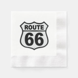 Historic Route 66 Napkin