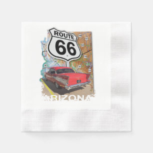 Historic Route 66 Napkin