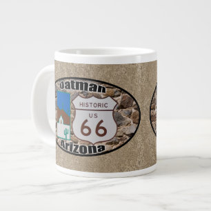 Historic Route 66 ~ Oatman, Arizona Large Coffee Mug