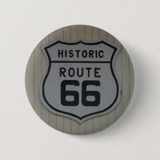 Historic Route 66 retro sign 6 Cm Round Badge