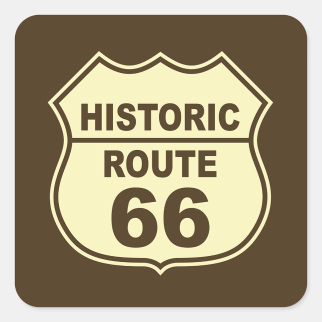 Historic Route 66 Sticker (Front)
