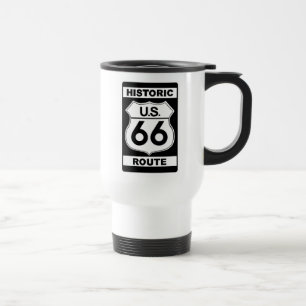 Historic Route 66 White Travel Mug