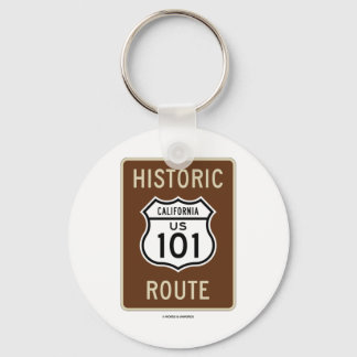 Historic Route US 101 California (Sign) Key Ring