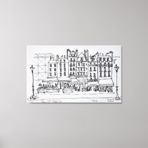 Historic Rue St. Martin, Paris, France Canvas Print