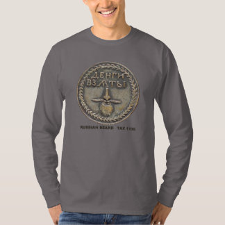 historic russian beard tax token long-sleeve tee