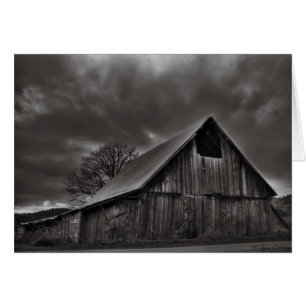 Historic Rustic Country Barn Card