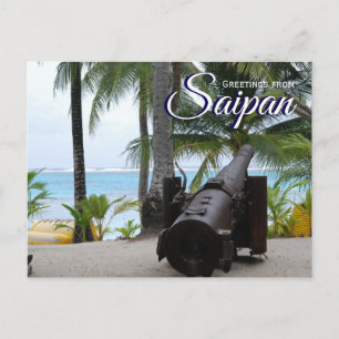Historic Saipan Travel Scenic Photo Postcard