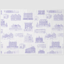 Historic Salem MA Pattern Tissue Paper