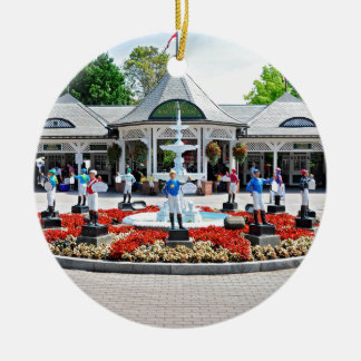 Historic Saratoga 150 on Opening Day Ceramic Tree Decoration