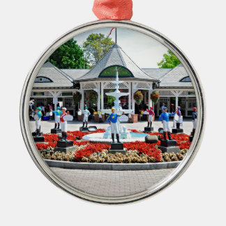 Historic Saratoga 150 on Opening Day Metal Tree Decoration