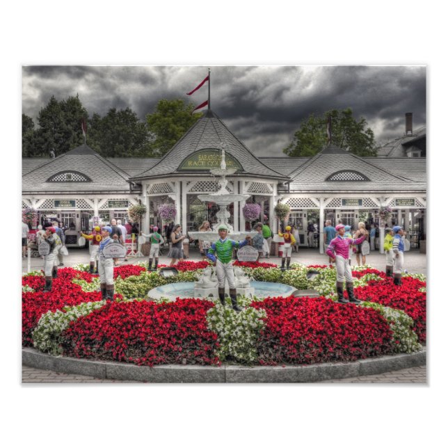 Historic Saratoga Race Course Entrance Photo Print (Front)