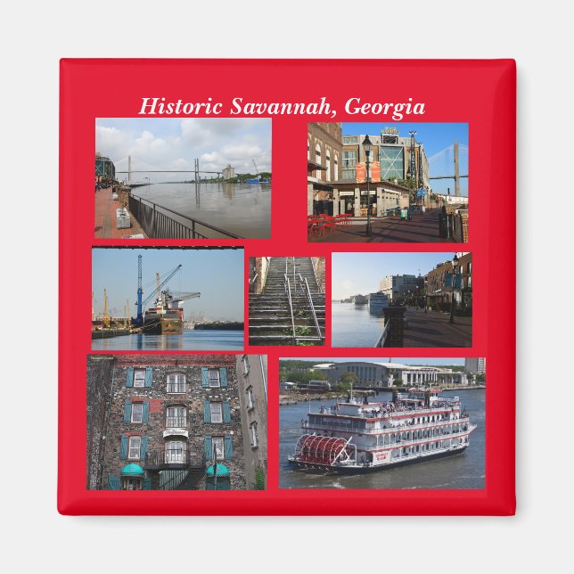 Historic Savannah, Georgia magnet (Front)