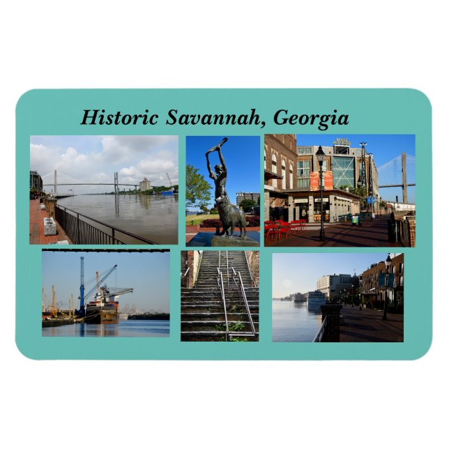 Historic Savannah, Georgia magnet (Horizontal)