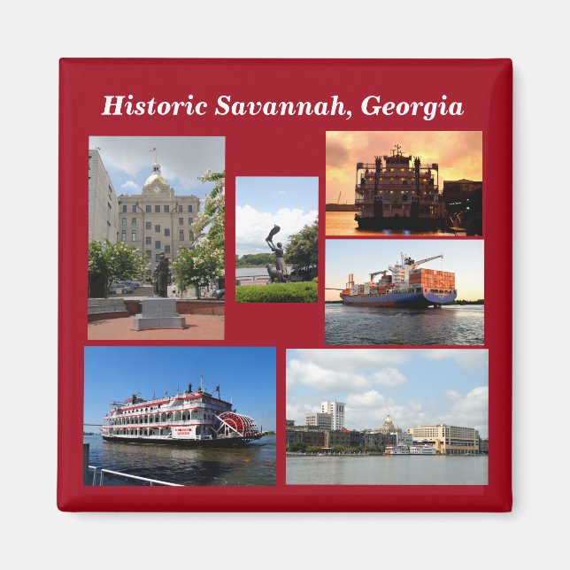 Historic Savannah Georgia Magnet (Front)