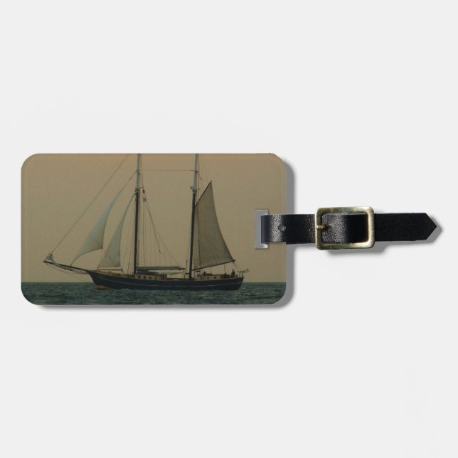 Historic Schooner Luggage Tag (Front Horizontal)