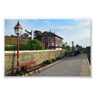 Historic Settle Railway Station Signal Box Photo Print