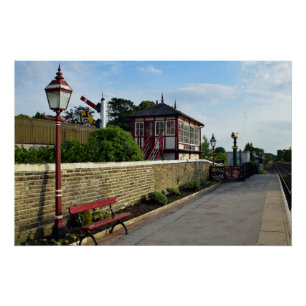 Historic Settle Railway Station Signal Box Poster