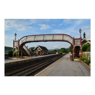 Historic Settle Railway Station, Yorkshire Poster
