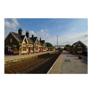 Historic Settle Railway Station, Yorkshire Poster
