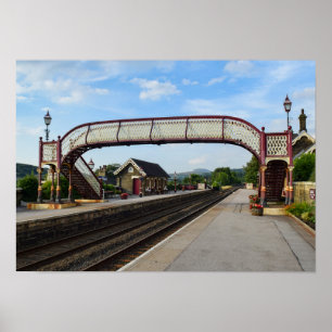 Historic Settle Railway Station, Yorkshire Poster