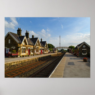 Historic Settle Railway Station, Yorkshire Poster