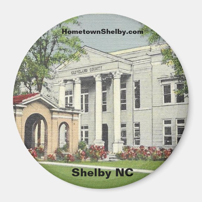 Historic Shelby NC Magnet (Front)