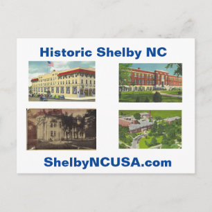Historic Shelby NC Postcard