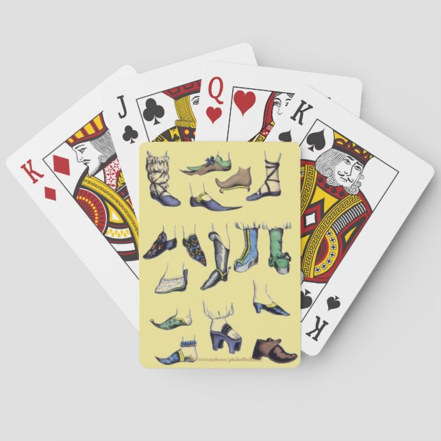 "Historic Shoe Design" Playing Cards (Back)