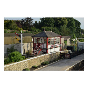 Historic Signal Box at Settle Station Poster