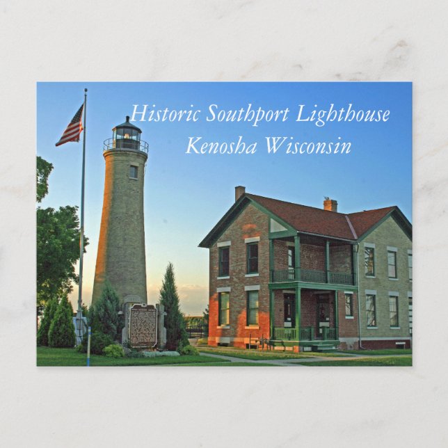 Historic Southport Lighthouse Postcard (Front)