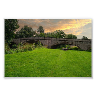 Historic St. Asaph Bridge Over River Elwy Photo Print