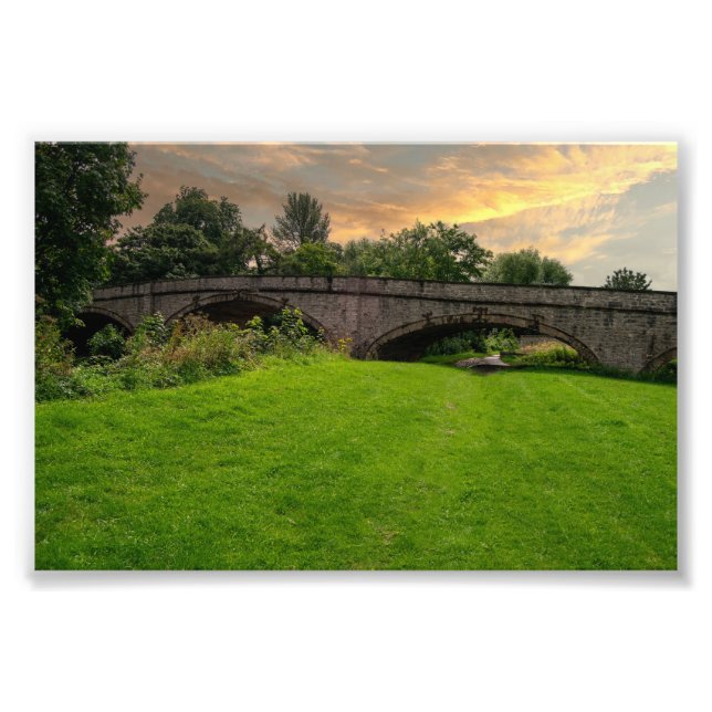 Historic St. Asaph Bridge Over River Elwy Photo Print (Front)