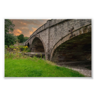 Historic St. Asaph Bridge Over River Elwy Photo Print