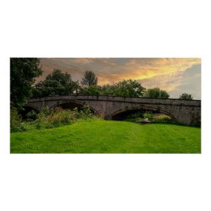 Historic St. Asaph Bridge Over River Elwy Poster