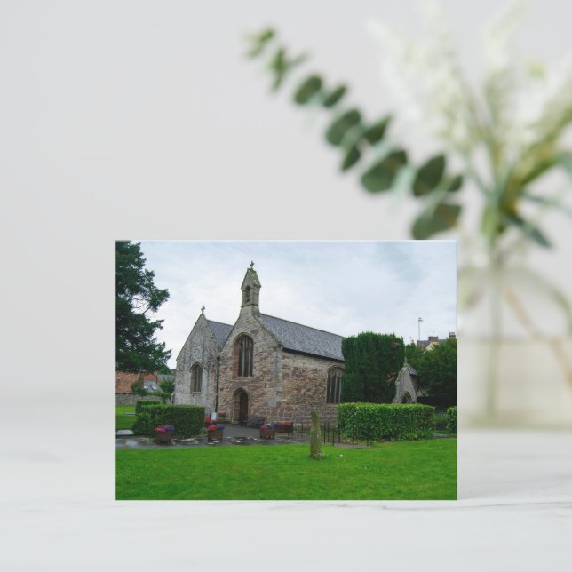 Historic St. Asaph Parish Church, North Wales Postcard (Standing Front)
