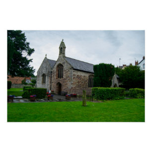 Historic St. Asaph Parish Church, North Wales Poster