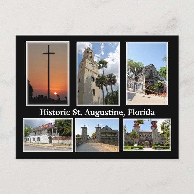 historic st augustine florida postcard (Front)