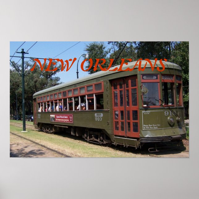 Historic Street Car Poster (Front)