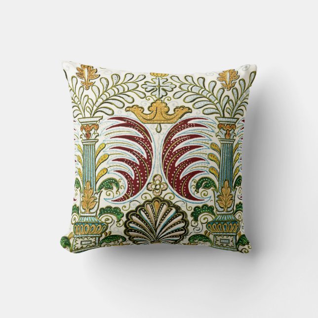 Historic Textile #5 @ SunshineDazzle Cushion (Front)