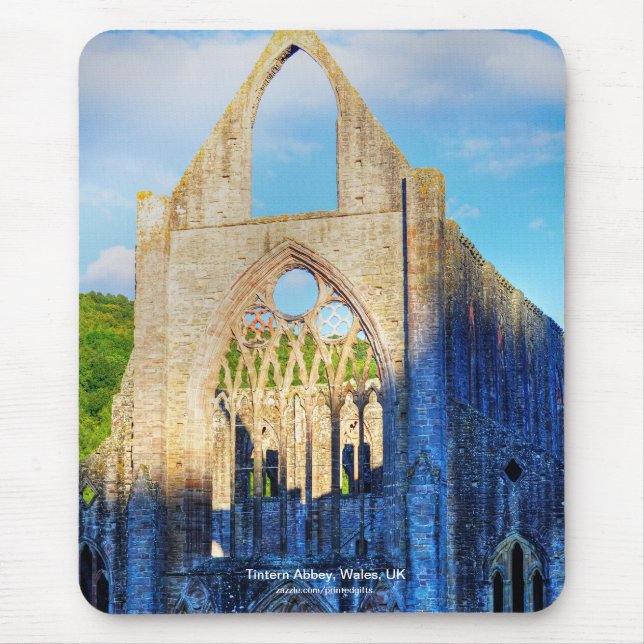Historic Tintern Abbey Cistercian Monastery Wales Mouse Mat (Front)