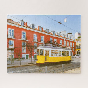 Historic Tram Buildings Lisbon Portugal Travel Jigsaw Puzzle