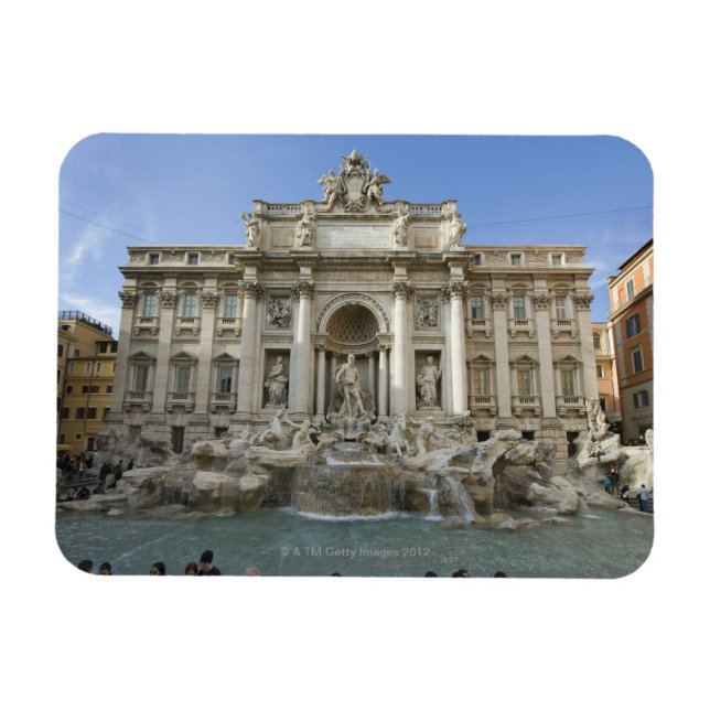 Historic Trevi Fountain in Rome, Italy Magnet (Horizontal)