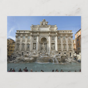 Historic Trevi Fountain in Rome, Italy Postcard