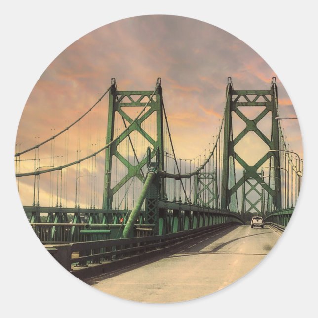 Historic Twin Bridges Stickers (Front)