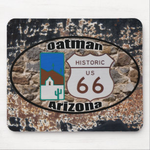 Historic US Route 66 Oatman Arizona Mouse Mat