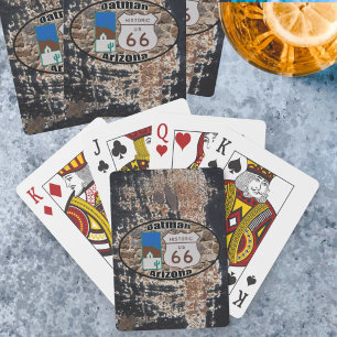 Historic US Route 66 ~ Oatman, Arizona Playing Cards