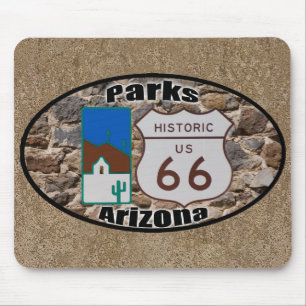 Historic US Route 66 Parks Arizona Mouse Mat