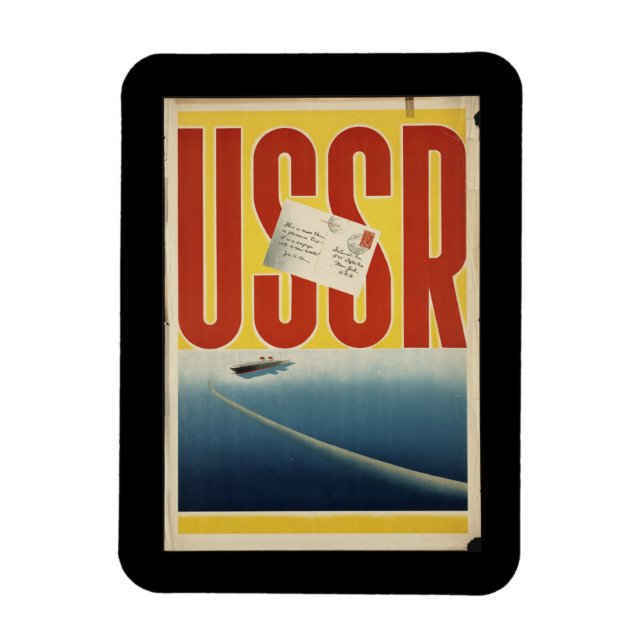 Historic Vintage USSR Travel Poster Magnet (Vertical)