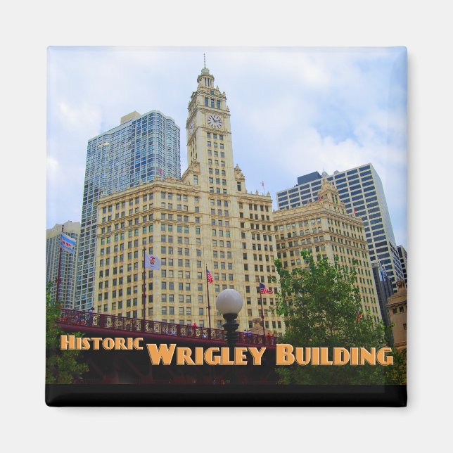 Historic Wrigley Building  - Chicago Illinois Magnet (Front)